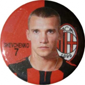 Soccer Pin. Andriy Shevchenko "Milan" Italy